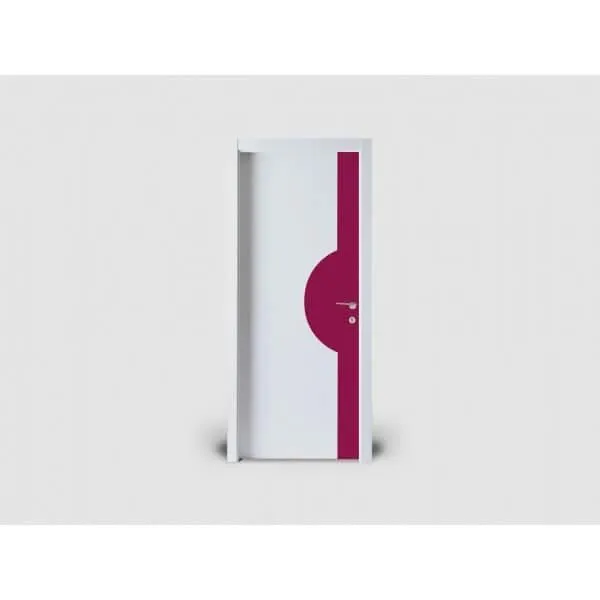 Plaque de porte sobre coloris palette : coloris v