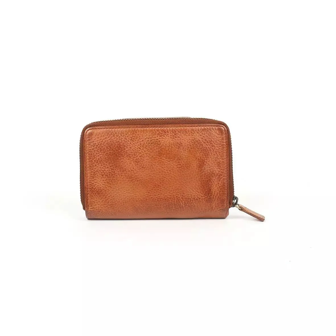 Portefeuille cuir chic marron Lili Pétrol