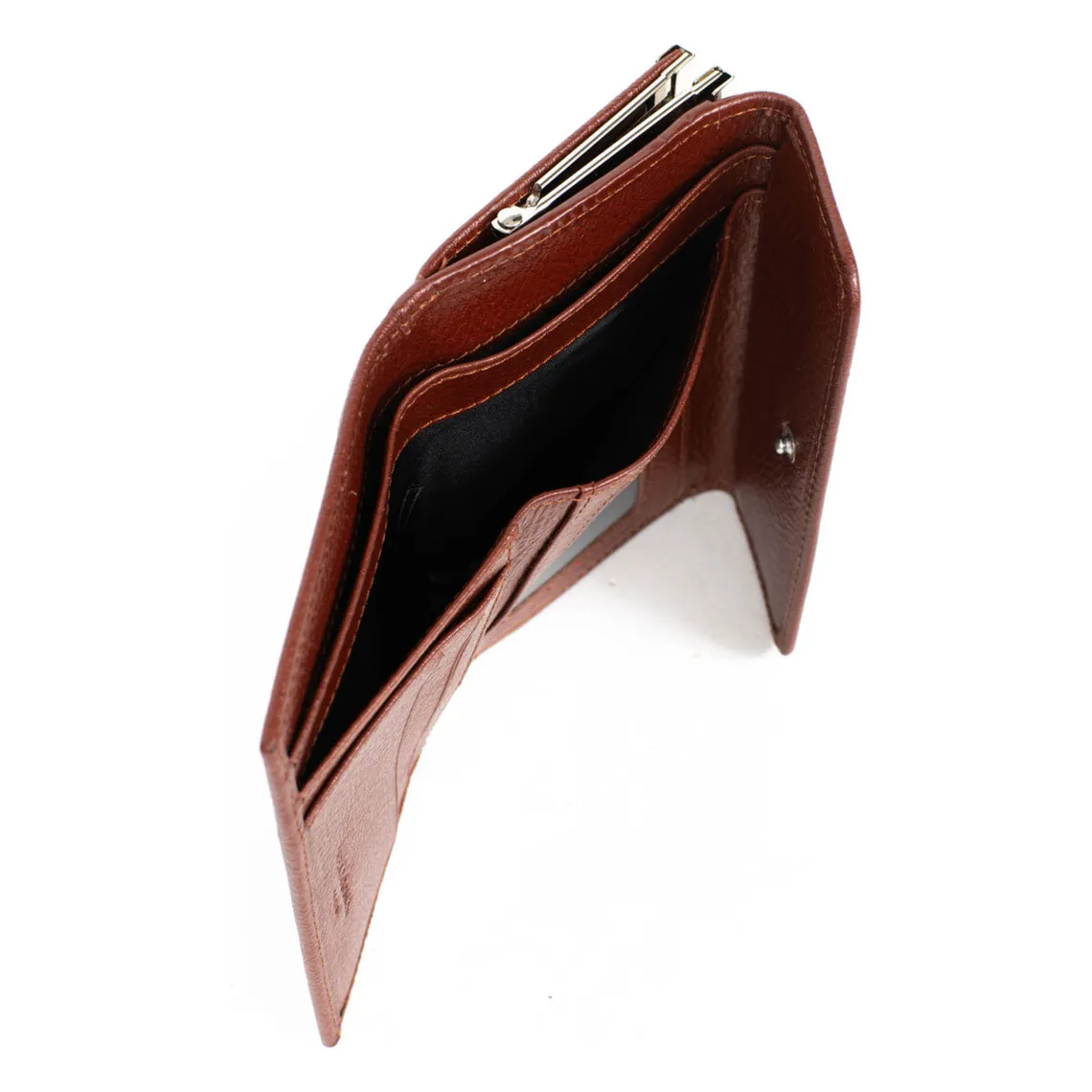 Portefeuille Cuir REPUBLIQUE Marron Fleur | 3 Suisses