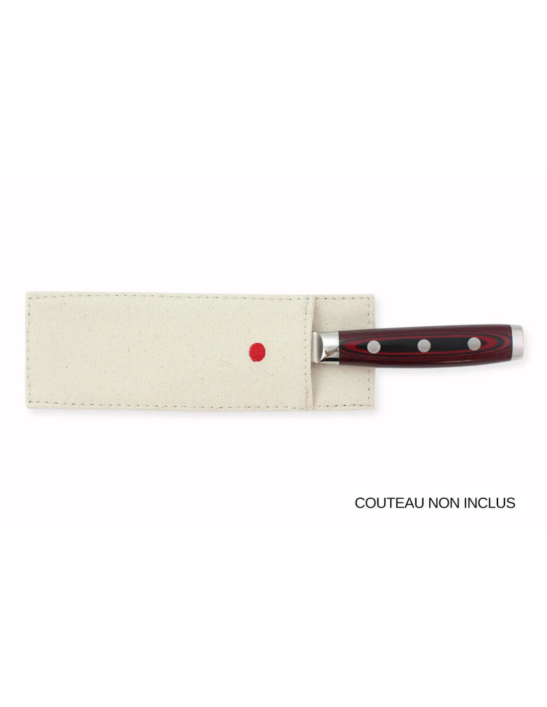 Protège-lame en lin - Étui couteau universel 16 cm