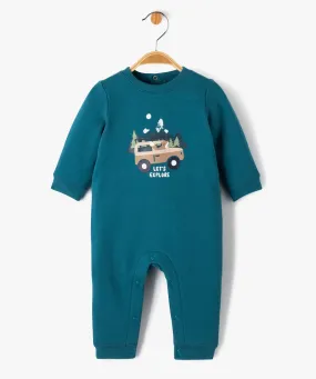 pyjama bebe sans pieds en molleton bleu pyjamas et dors bien