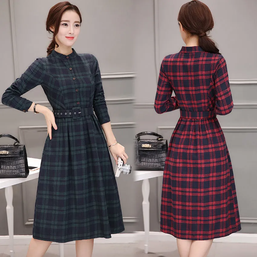 Robe Année 90 Style Anglais Classique