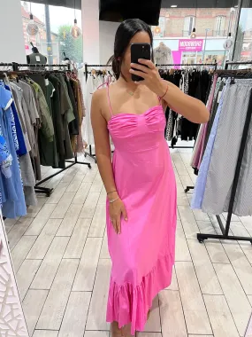 Robe bretelles {rose}