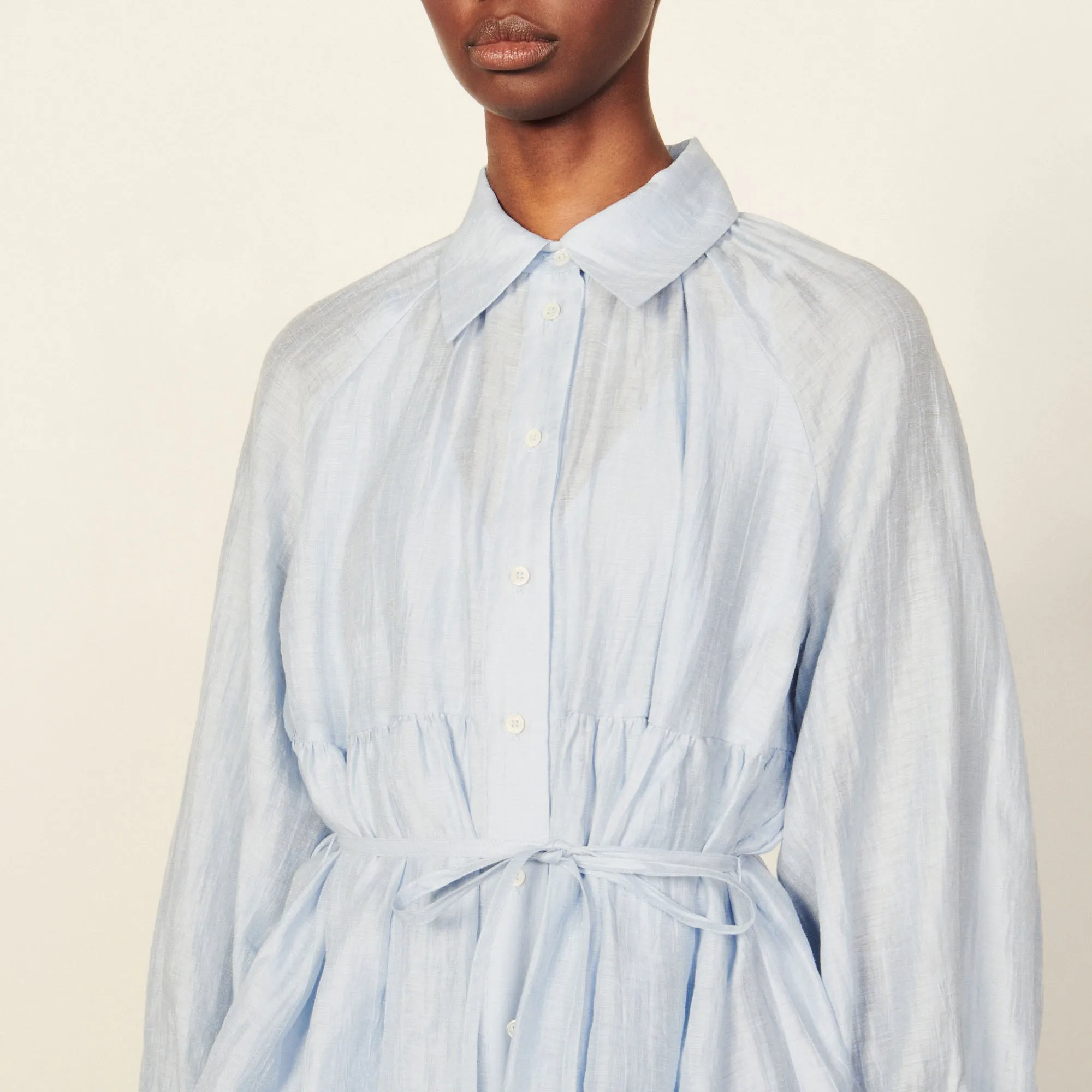 Robe chemise en lin