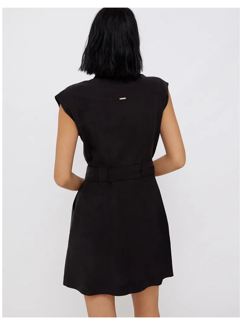 Robe-chemise lyocell et lin Liu Jo