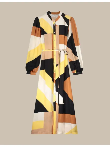 Robe-chemisier géométrique Summum