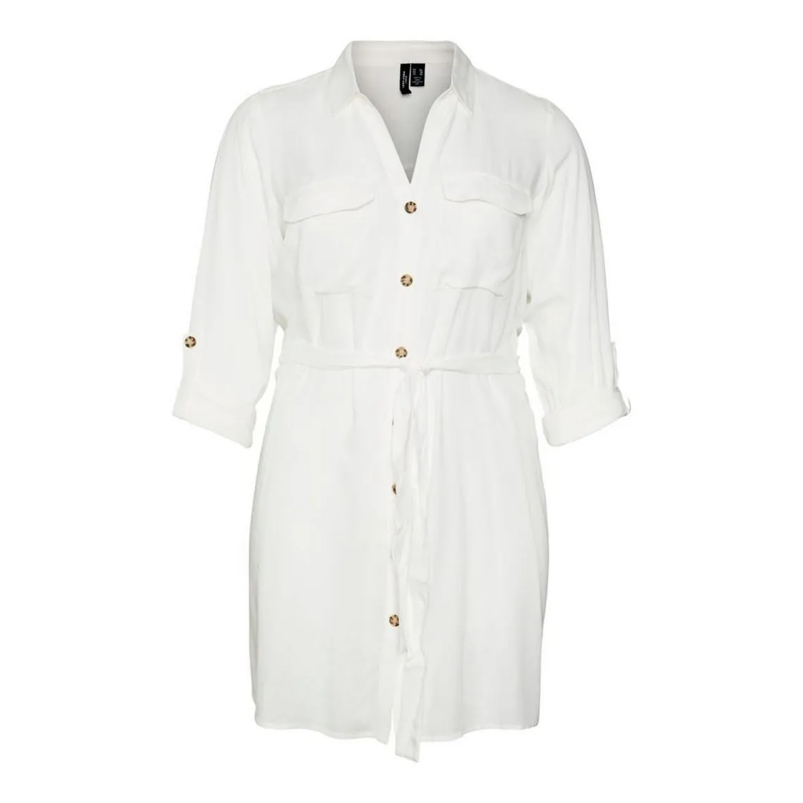 Robe courte avec col chemise blanc | 3 Suisses