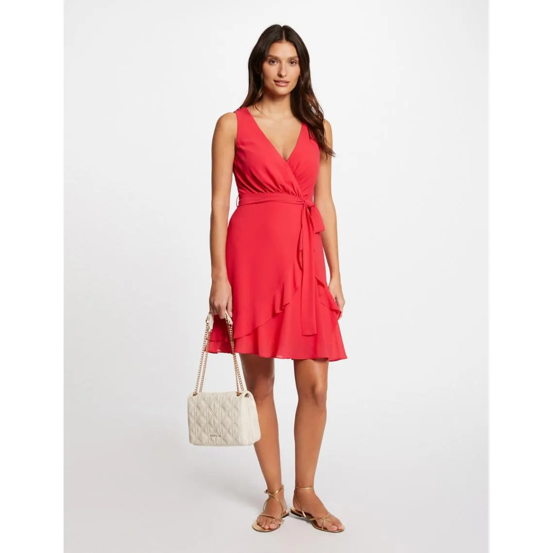 Robe courte portefeuille rouge | 3 Suisses