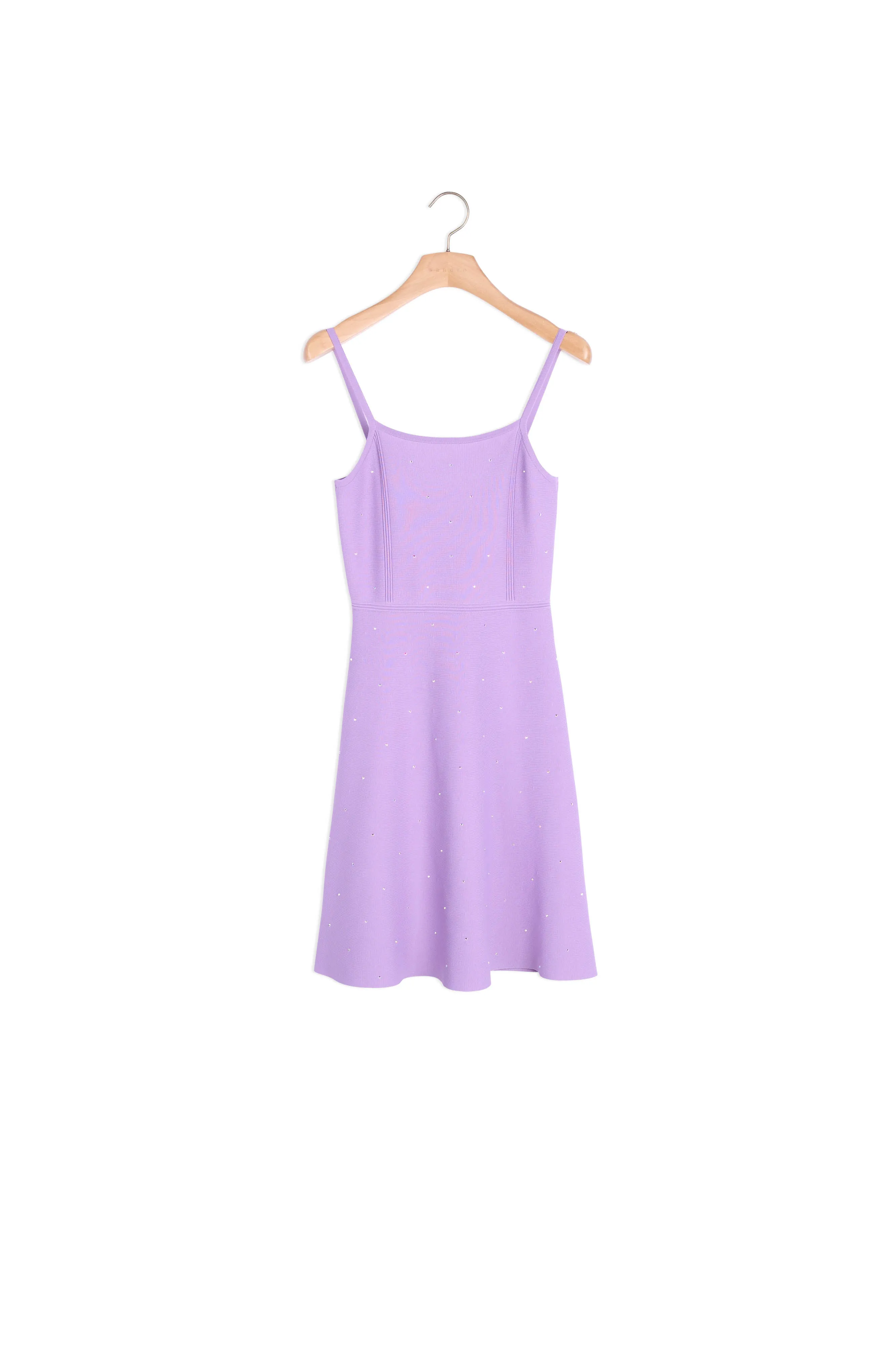 Robe en maille à bretelles