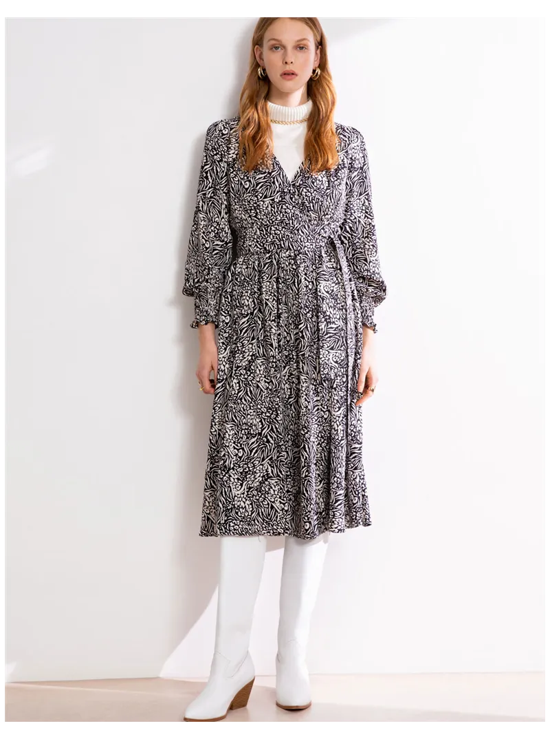 Robe portefeuille Chelsea zébrée Suncoo