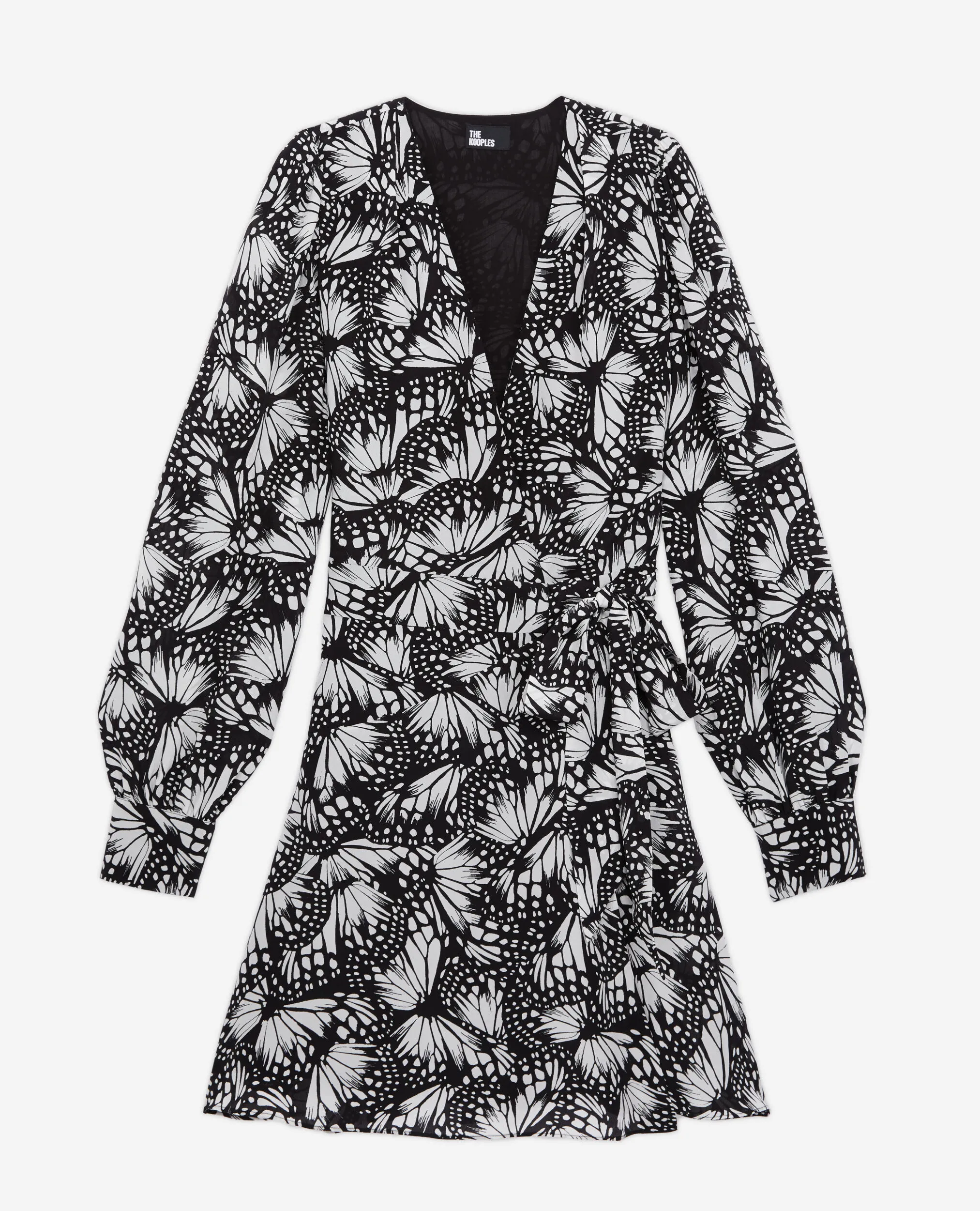 Robe portefeuille courte imprimée