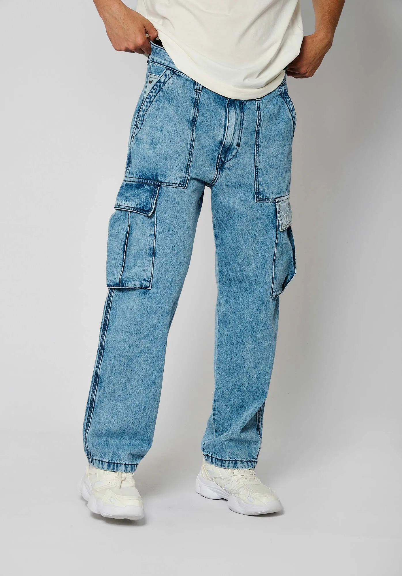Robe portefeuille en jean bleu Femme DUNA  Stone
