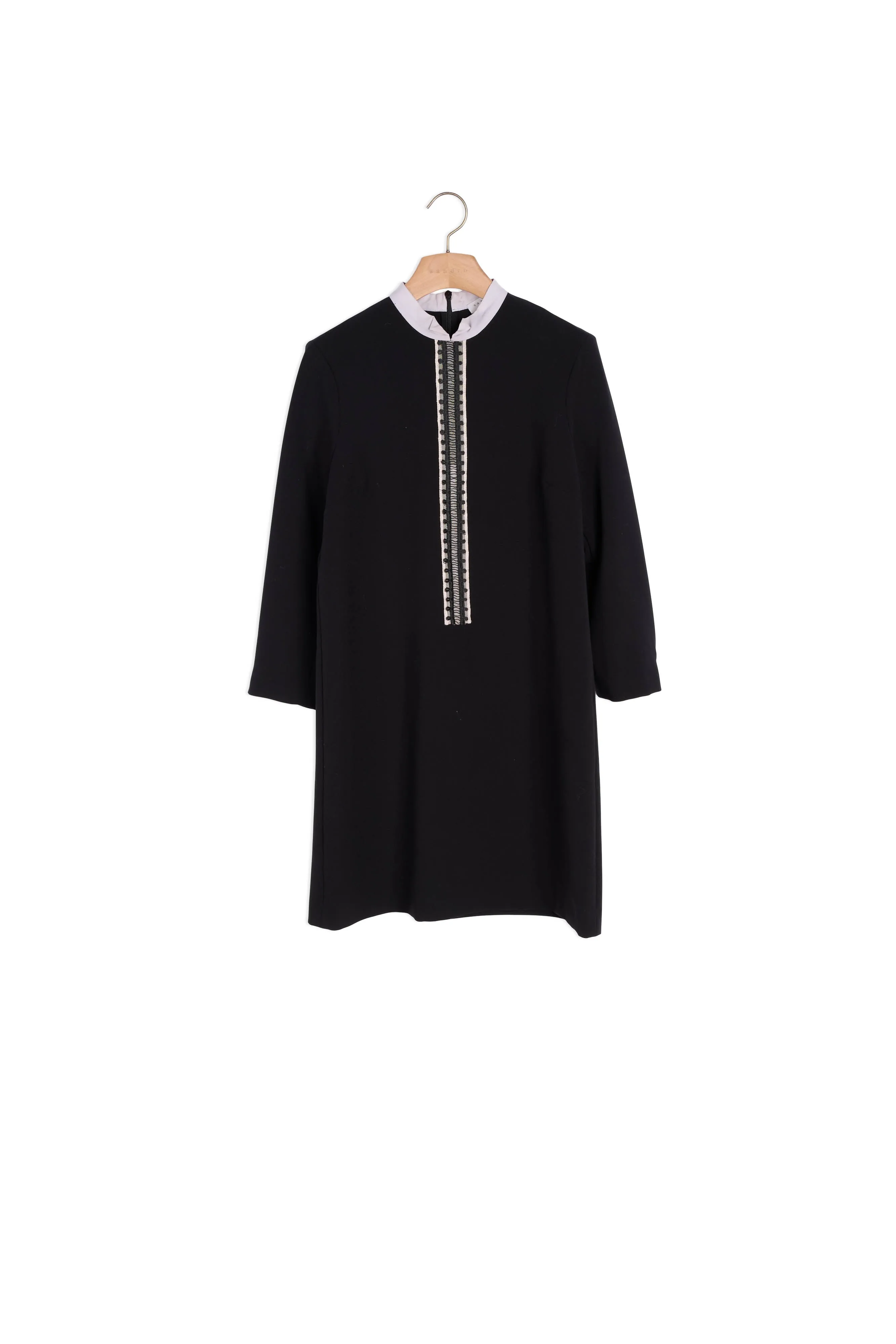 Robe à col chemise avec galon
