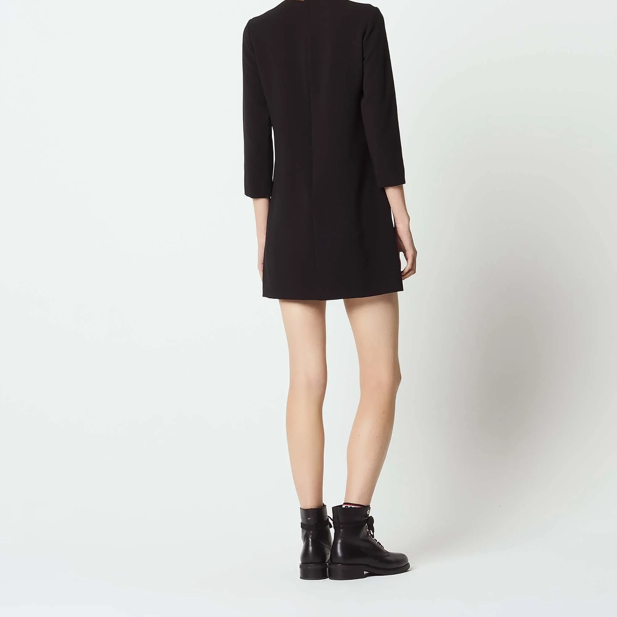 Robe à col chemise avec galon