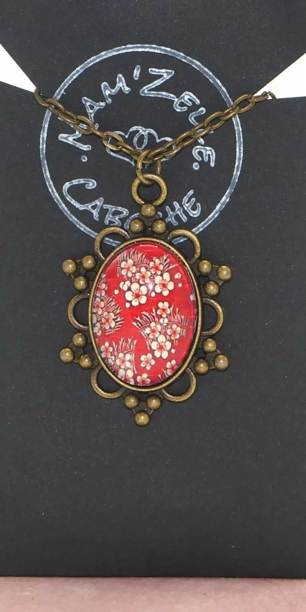 Sautoir rouge Mam'Zelle Caboche