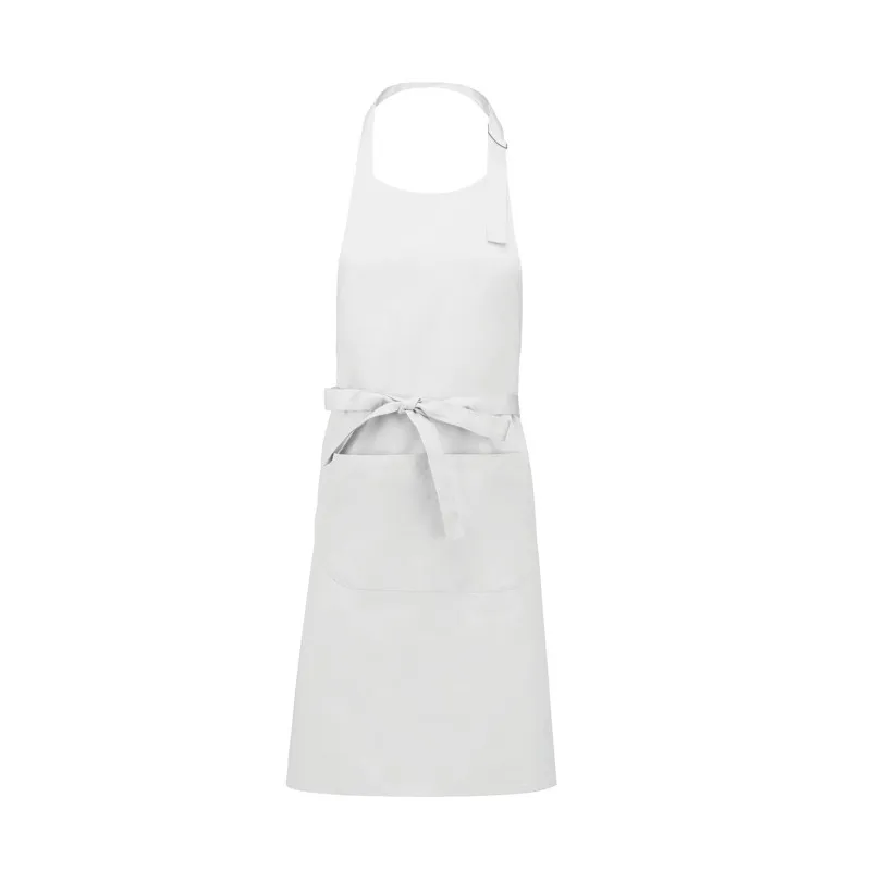 Tablier de cuisine à bavette avec poche blanc - KARIBAN