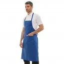 Tablier de cuisine à bavette LOTI bleu roi - ROBUR