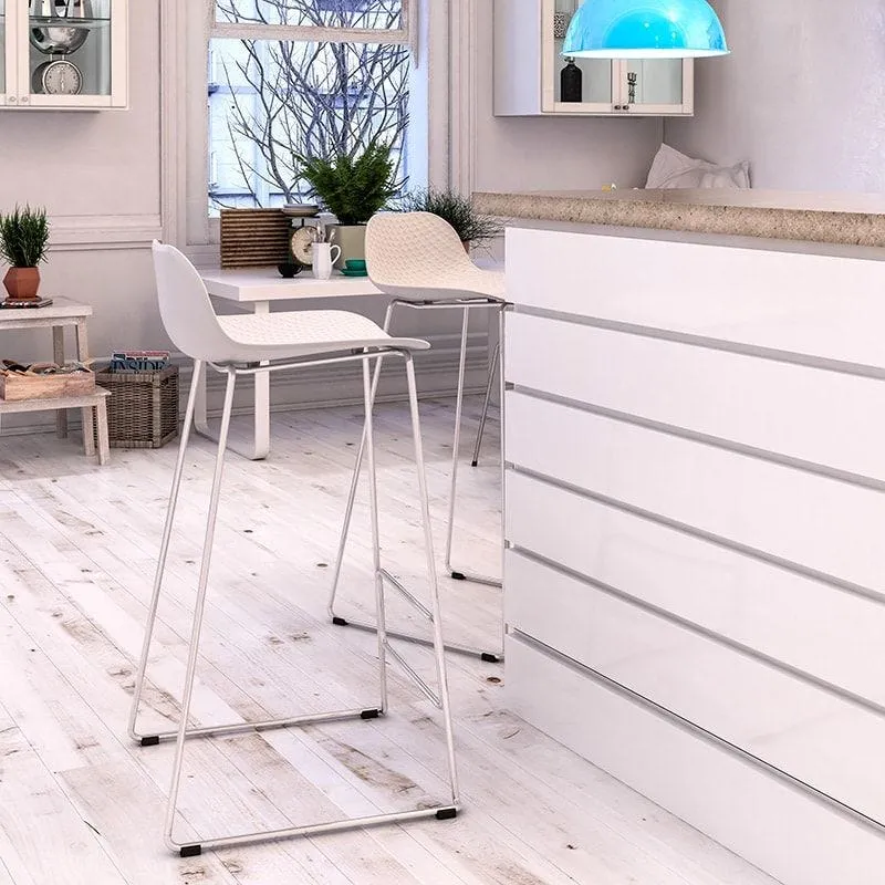 Tabouret melle coloris blanc