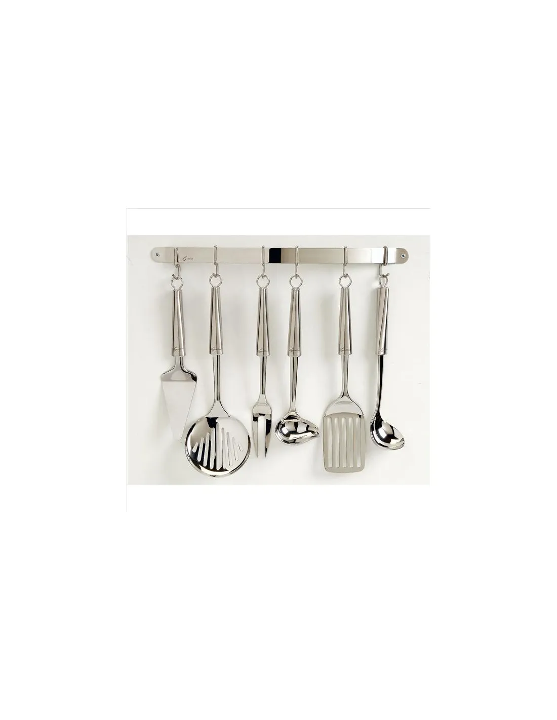tringle de suspension + 6 crochets - cucinieri inox - lagostina
