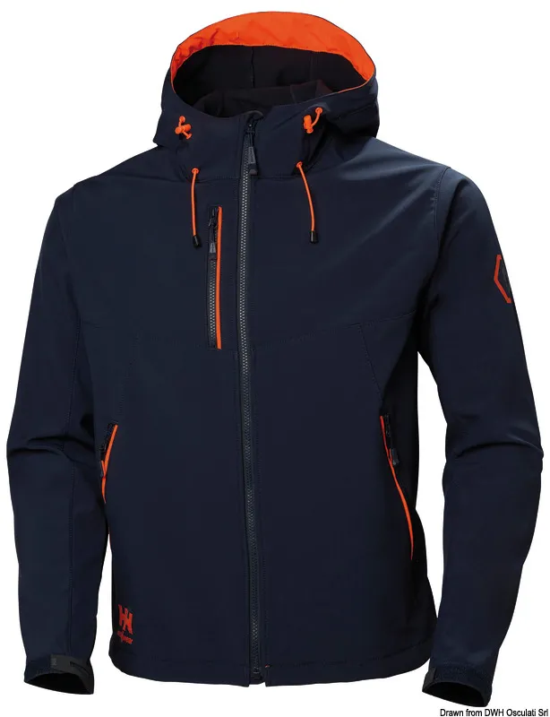 Veste HH Chelsea Evo Hooded Softshell navy bleu L