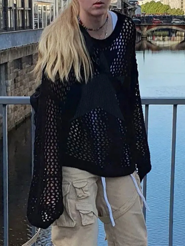 Violette  | Pull en crochet Optez pour le look grunge