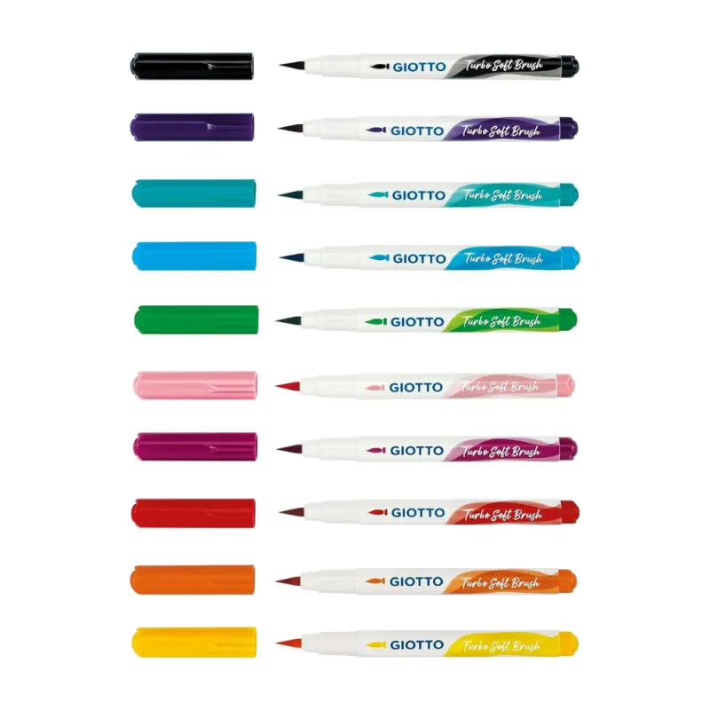 Étui 10 feutres Turbo Soft Brush Giotto - pour enfants